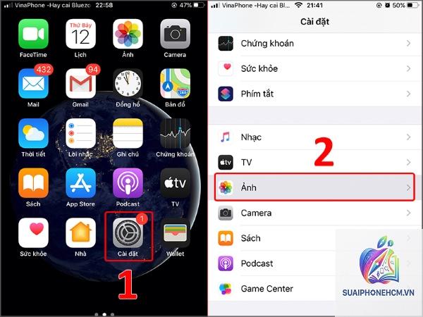 iphone không đồng bộ ảnh
