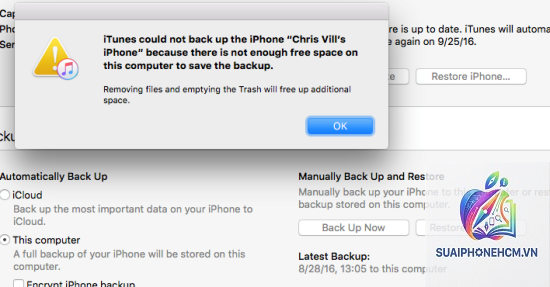 iphone không khôi phục được backup - Hình 3