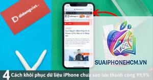 iphone không tải lại dữ liệu cũ