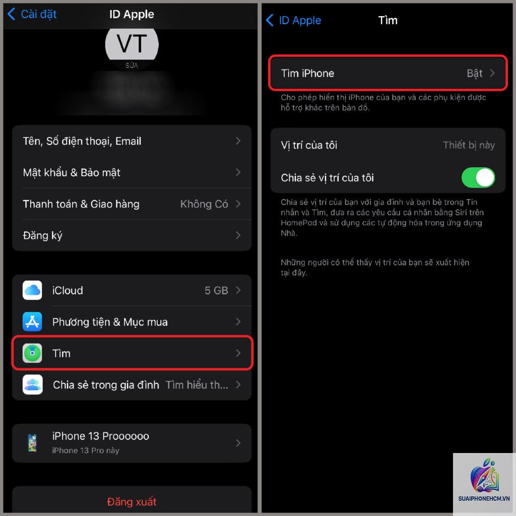 iphone không tắt được find my iphone