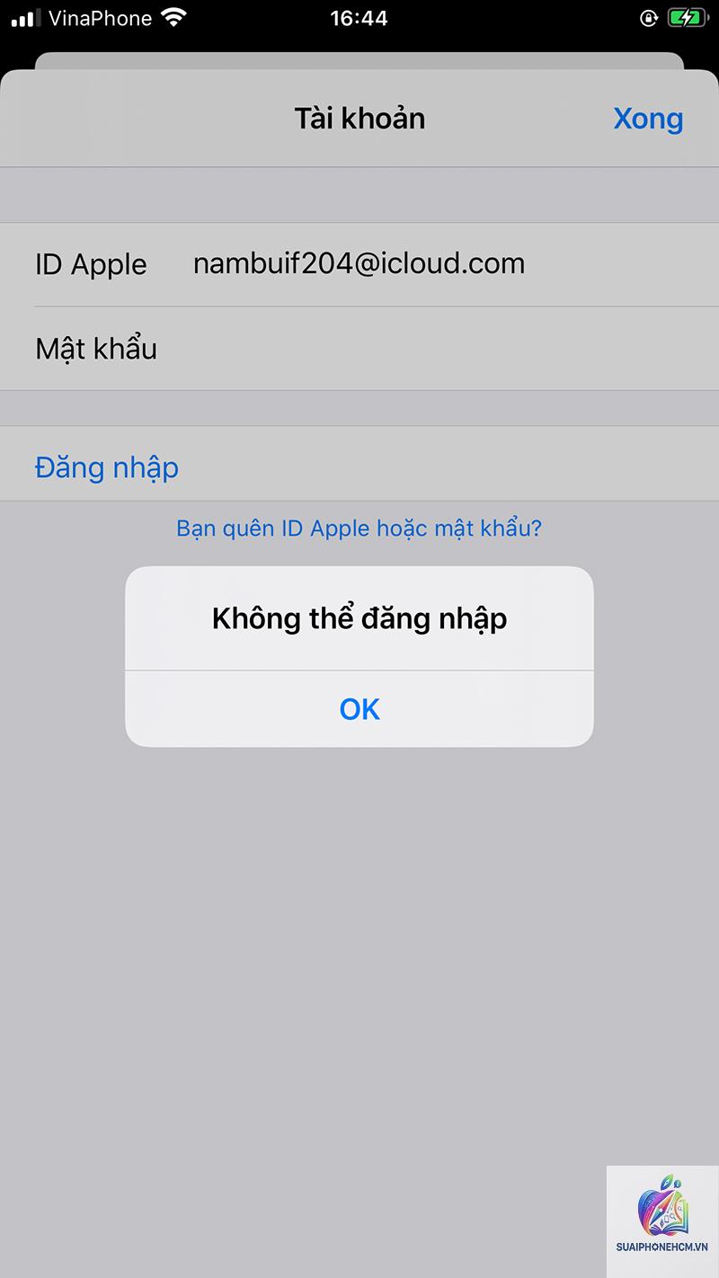 iphone không thể đăng nhập apple id mới - Hình 2
