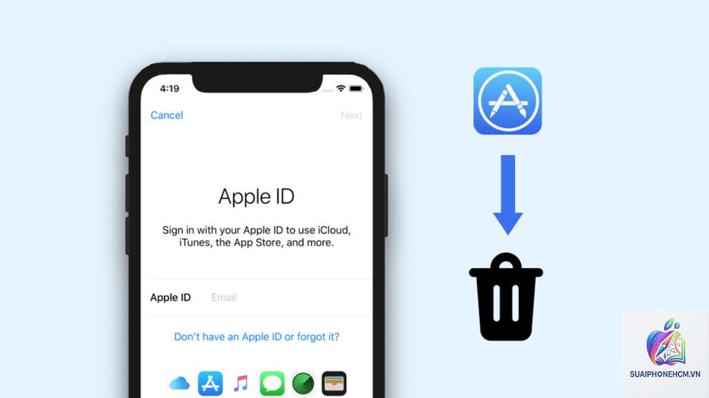 iphone không xóa được apple id