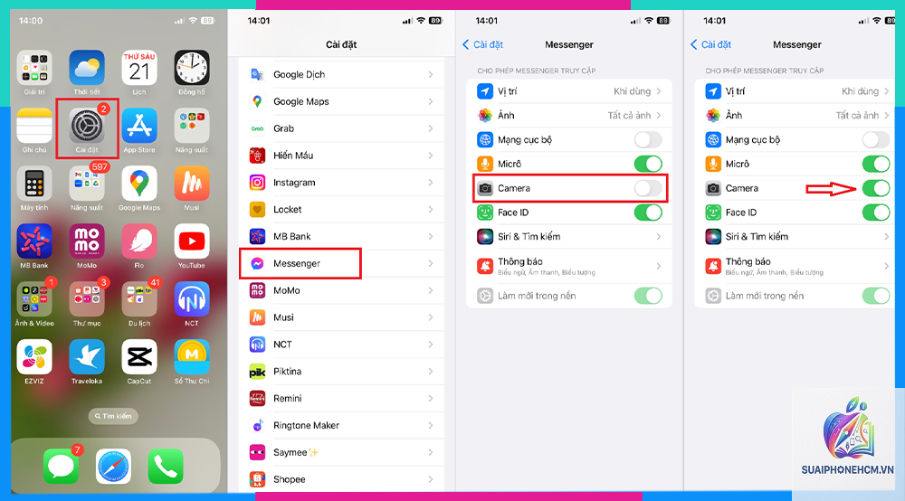 messenger không bật được camera trên iphone - Hình 3