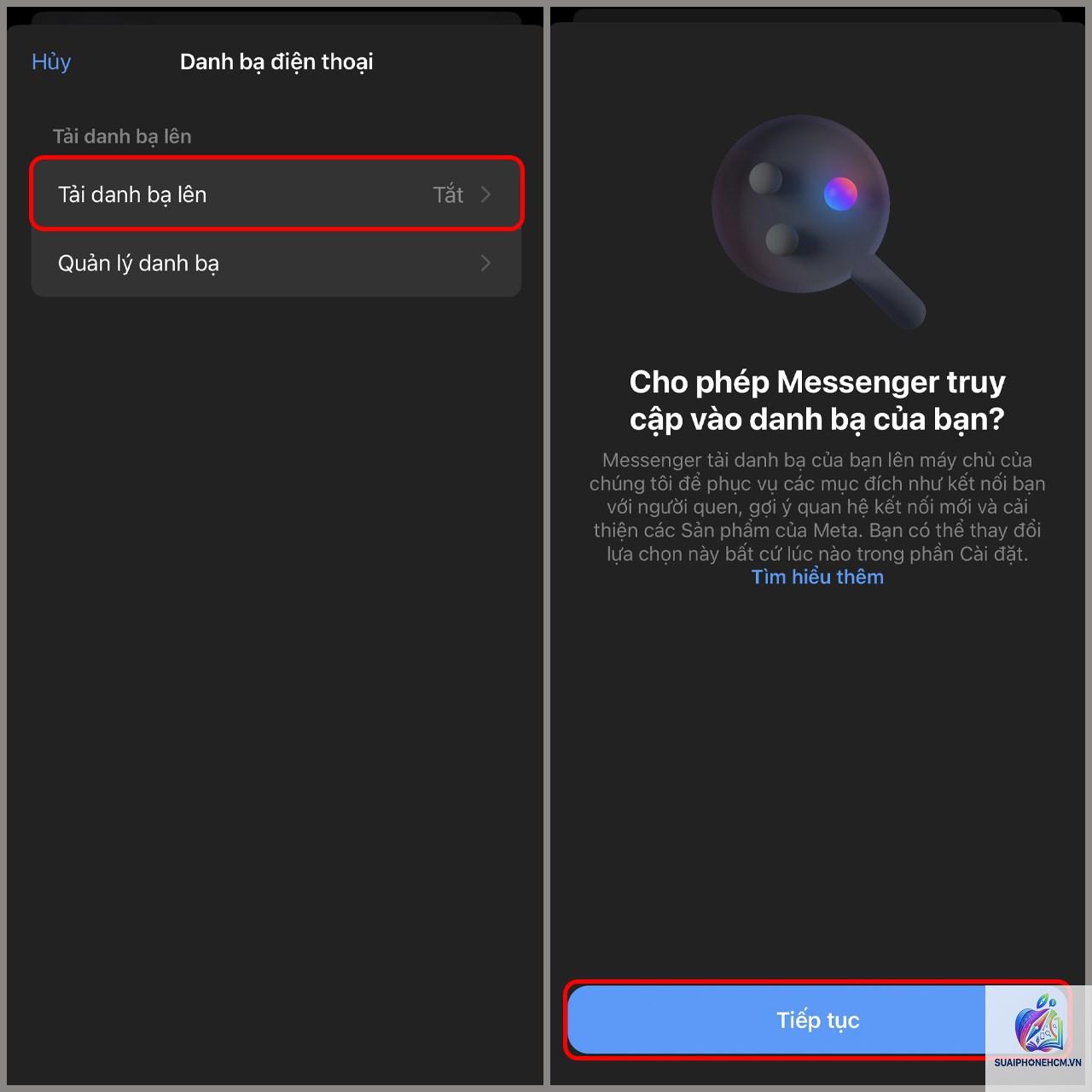 messenger không đồng bộ danh bạ trên iphone - Hình 4