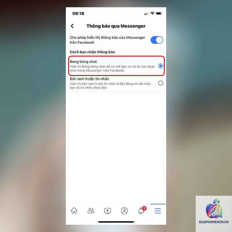 messenger không hiển thị bong bóng chat trên iphone - Hình 2