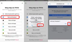 tiktok không đăng nhập bằng facebook trên iphone
