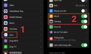 zalo không bật được micro trên iphone