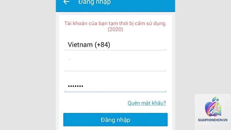 zalo không đăng nhập được trên iphone