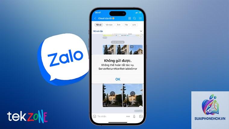 zalo không gửi được file trên iphone