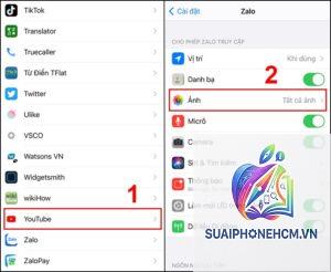 zalo không tải được ảnh trên iphone