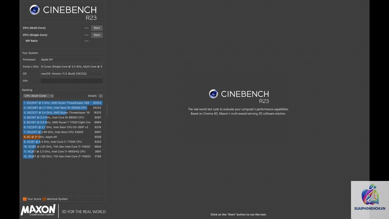 MacBook Air Cinebench - Hình 1