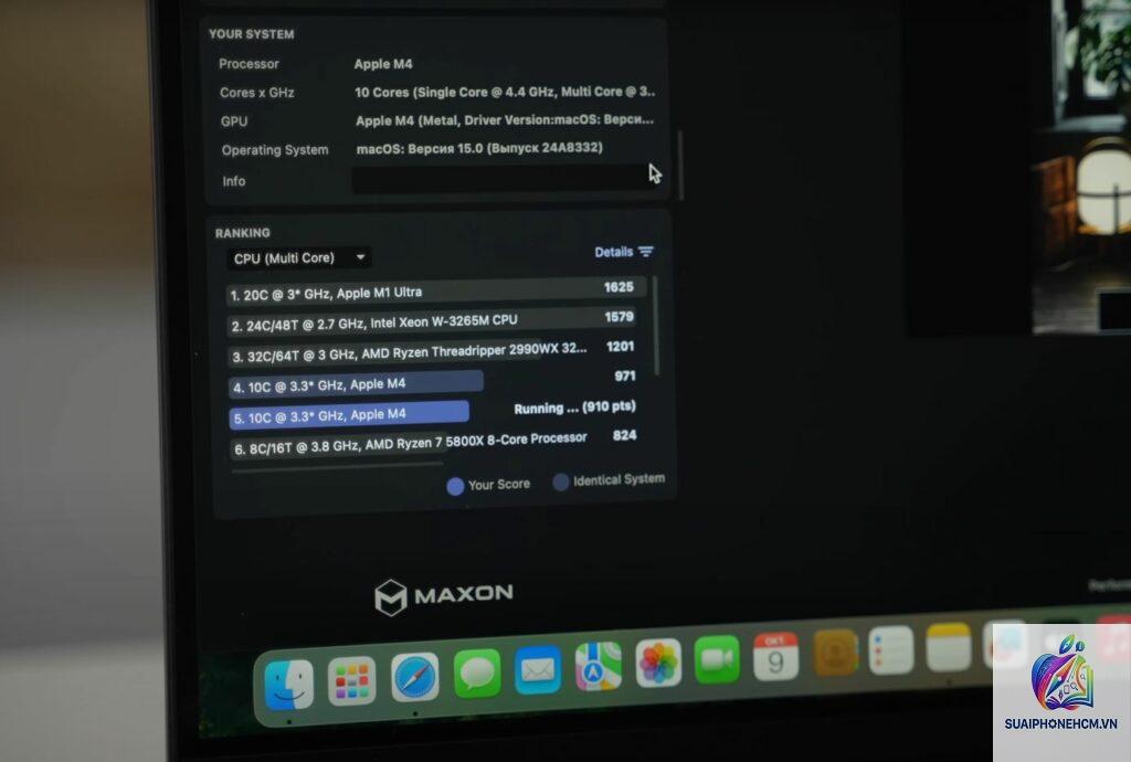 MacBook Pro Cinebench