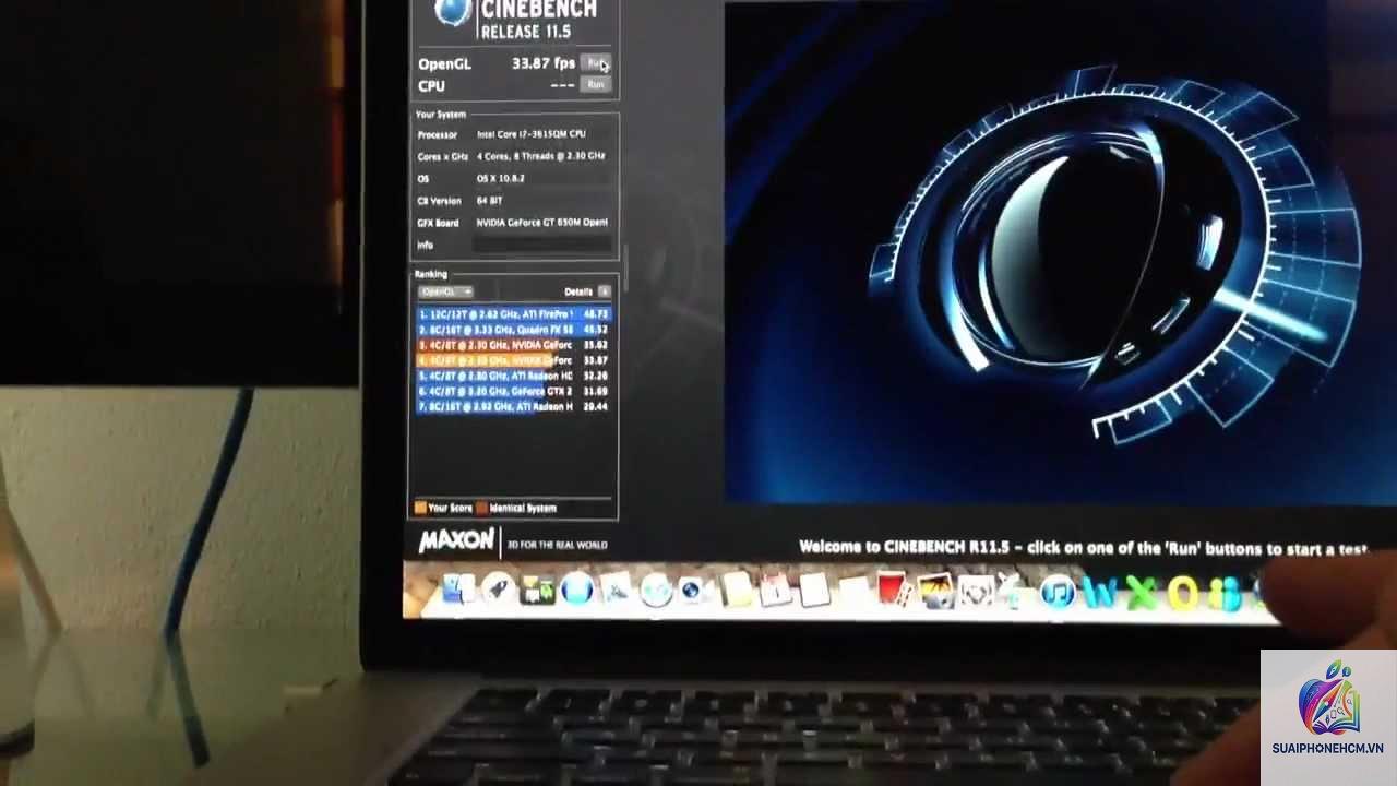 MacBook Pro Cinebench - Hình 3