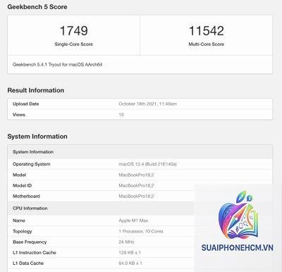 MacBook Pro Geekbench - Hình 3