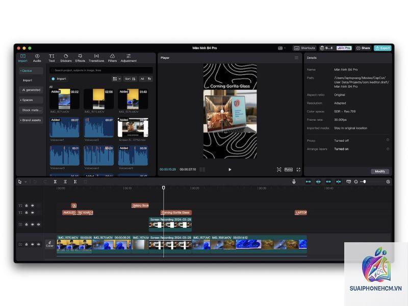 MacBook Pro cho chỉnh sửa video - Hình 4