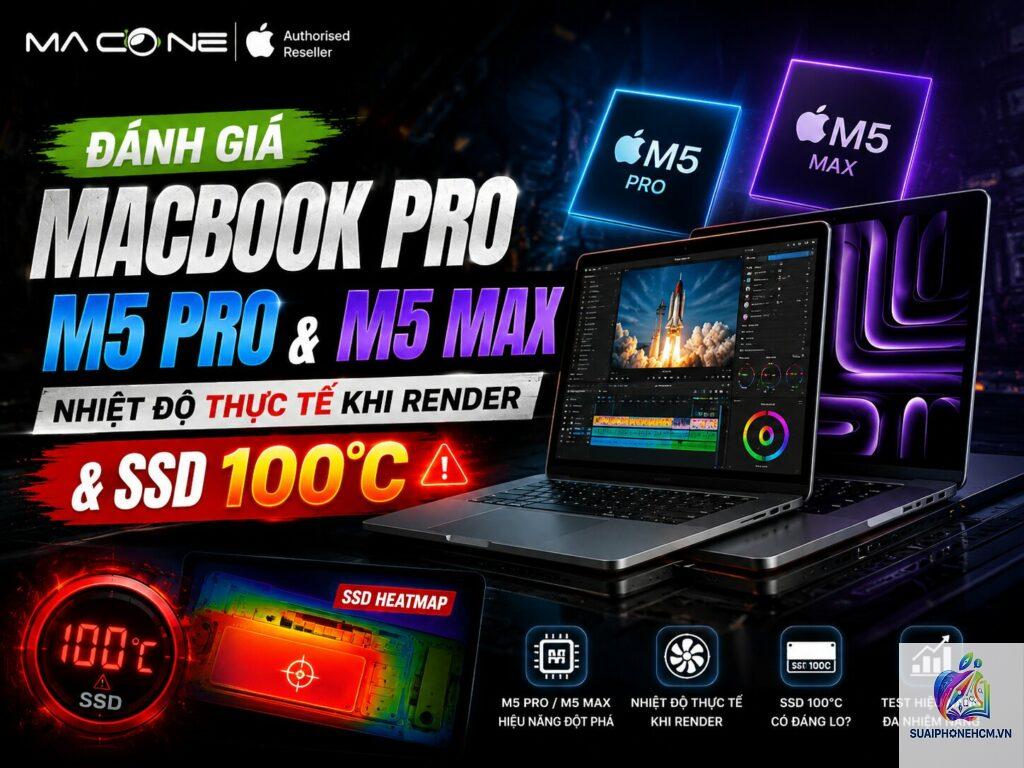MacBook Pro nhiệt độ khi render