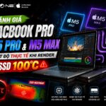 MacBook Pro nhiệt độ khi render