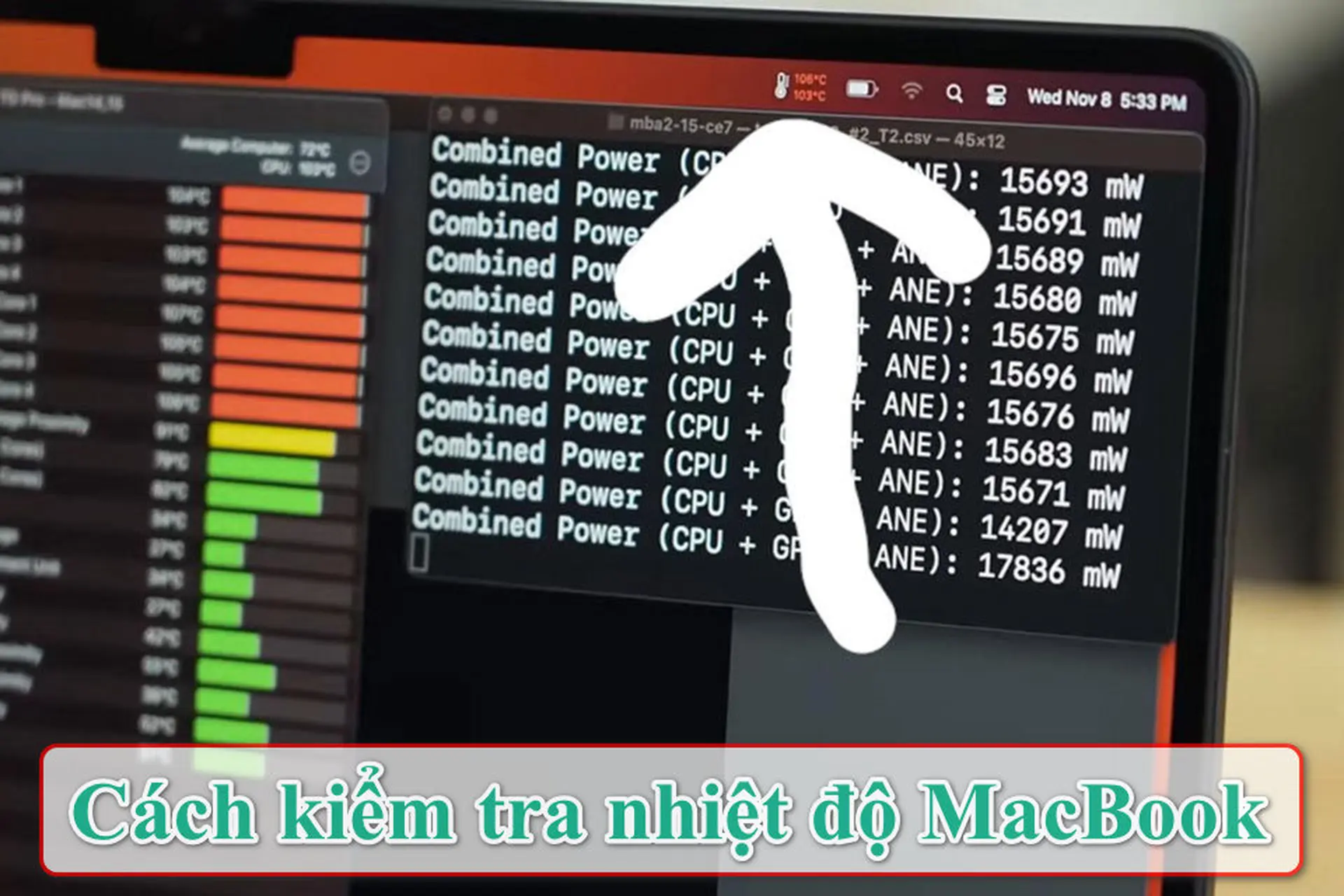 MacBook Pro nhiệt độ khi render - Hình 2