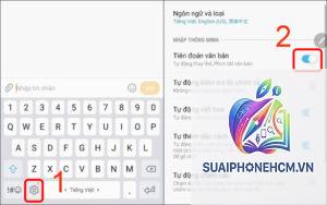 cách bật tiên đoán văn bản trên điện thoại