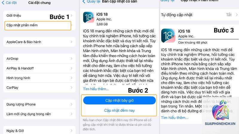 cách cập nhật iOS