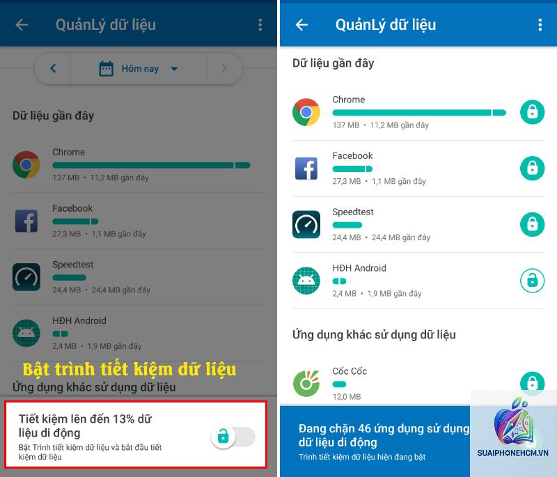 cách chặn ứng dụng dùng dữ liệu nền