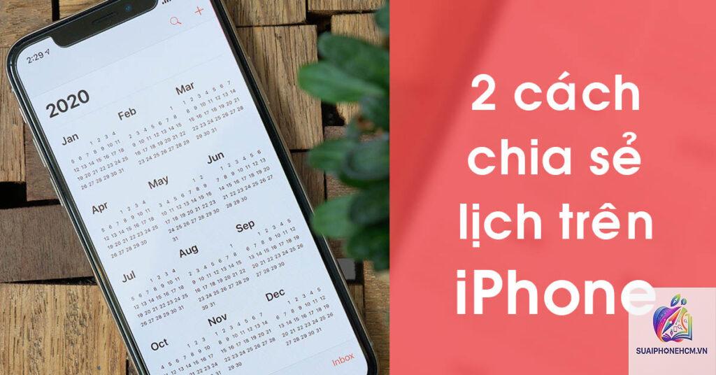cách chia sẻ lịch trên điện thoại
