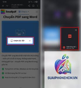 cách chuyển PDF sang Word trên điện thoại