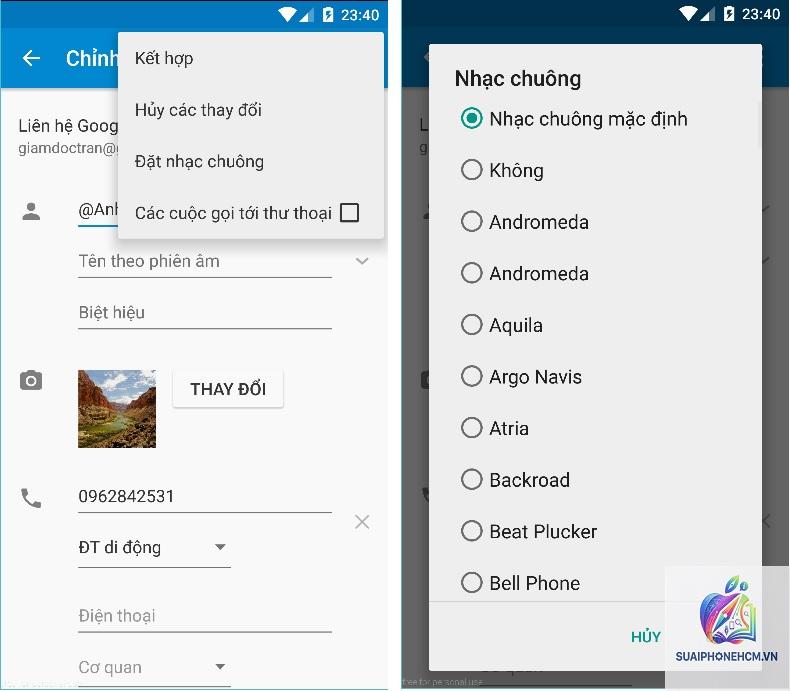 cách đặt nhạc chuông riêng cho từng liên hệ - Hình 2