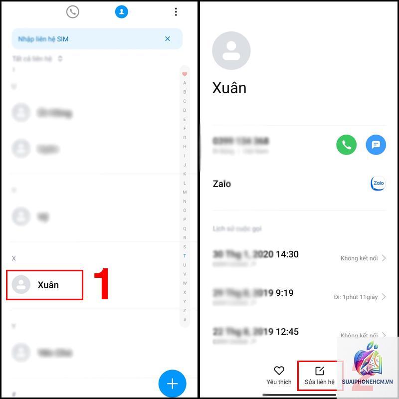 cách đổi ảnh đại diện liên hệ trên điện thoại