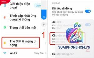 cách đổi vùng trên điện thoại