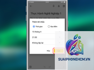 cách ghi chú liên hệ trên điện thoại