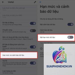 cách giới hạn dữ liệu di động trên điện thoại