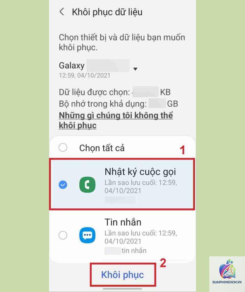 cách khôi phục lịch sử cuộc gọi trên điện thoại