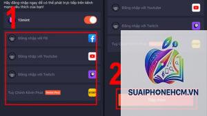 cách livestream game bằng điện thoại