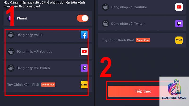 cách livestream game bằng điện thoại