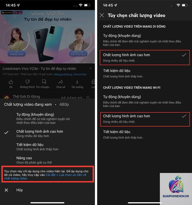 cách tăng chất lượng video trên điện thoại