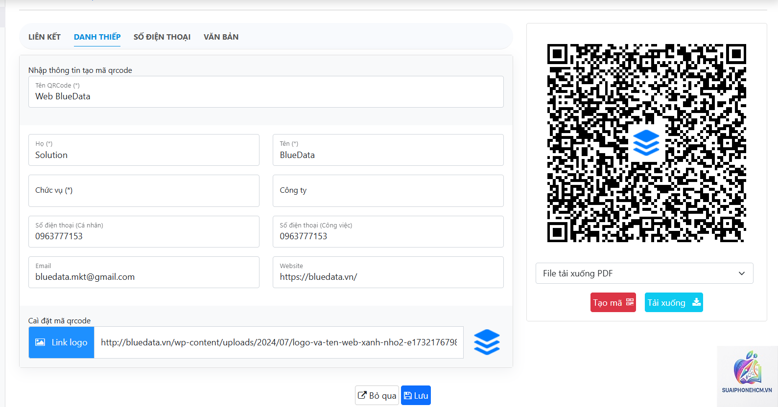 cách tạo mã QR từ danh bạ trên điện thoại - Hình 4