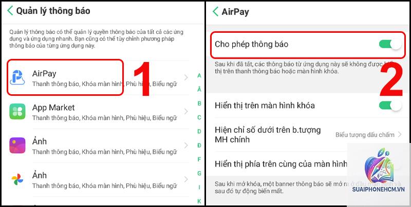 cách tắt thông báo ứng dụng trên điện thoại