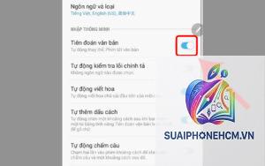 cách tắt tiên đoán văn bản trên điện thoại