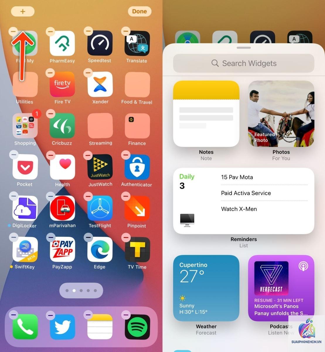 cách thêm widget trên điện thoại - Hình 5