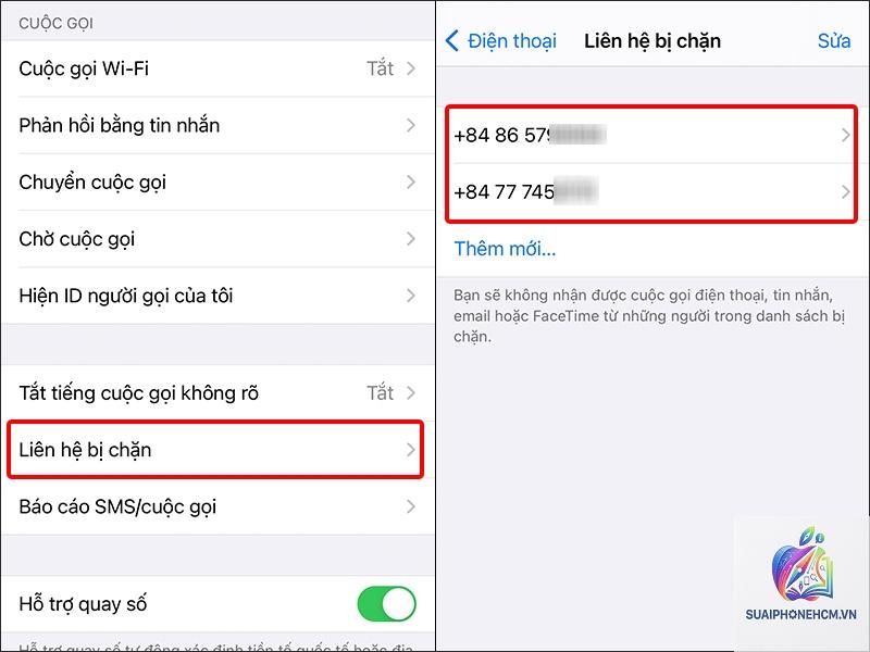 cách xem danh sách số bị chặn trên điện thoại