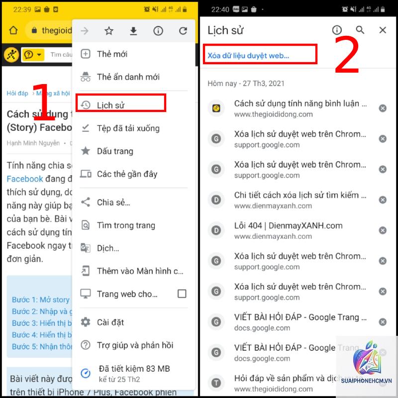 cách xóa lịch sử bàn phím trên điện thoại - Hình 4