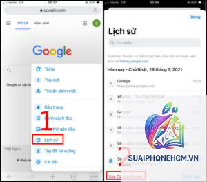 cách xóa lịch sử duyệt web trên điện thoại