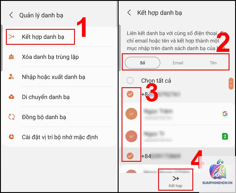 cách xóa liên hệ trùng trên điện thoại